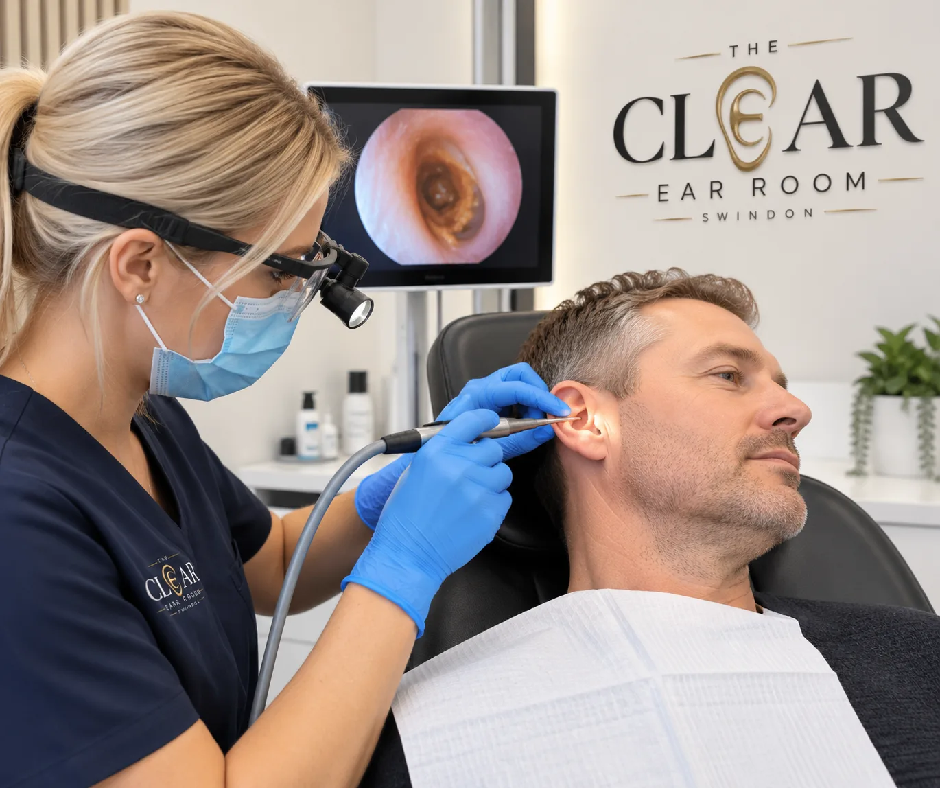 Microsuction ear wax removal at The Clear Ear Room, Swindon
